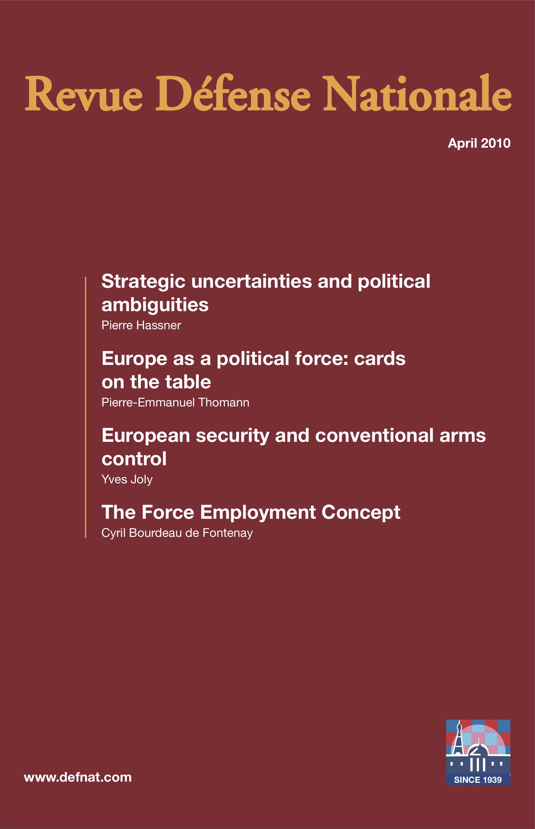 RDN n° 729 - April 2010